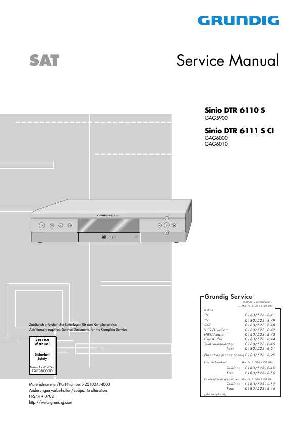 Сервисная инструкция Grundig DTR-6110S, DTR-6111SCI SINIO ― Manual-Shop.ru