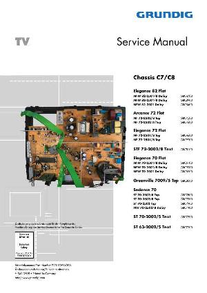 Сервисная инструкция Grundig ELEGANCE-82FLAT, MFW82-2501/8, CHASSIS C7-C8 ― Manual-Shop.ru