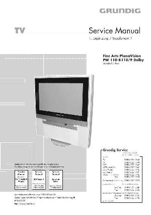 Service manual Grundig FINE-ARTS-PLANAVISION, PW-110-8110.9, DOLBY ― Manual-Shop.ru