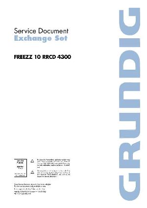 Сервисная инструкция Grundig FREEZZ-10, RRCD-4300 ― Manual-Shop.ru