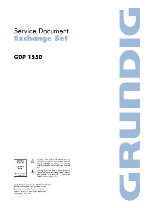 Сервисная инструкция Grundig GDP-1550 ― Manual-Shop.ru
