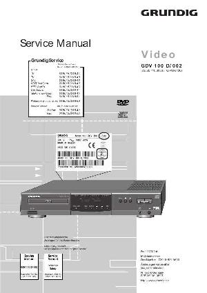 Service manual Grundig GDV-100D-002 ― Manual-Shop.ru