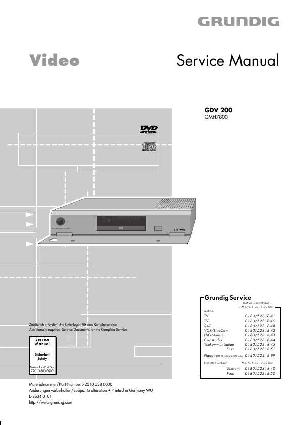 Service manual Grundig GDV-200 ― Manual-Shop.ru