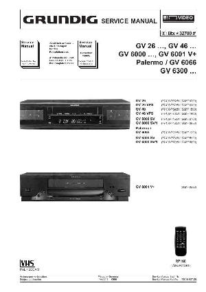 Сервисная инструкция Grundig GV-26, 46, 6000, 6001V+, PALERMO, 6066, 6300 ― Manual-Shop.ru