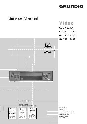 Service manual Grundig GV-27EURO GV-7000EURO, GV-7300EURO, GV-7400EURO ― Manual-Shop.ru