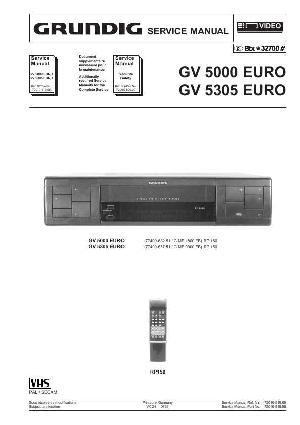Сервисная инструкция Grundig GV-5000EURO, GV-5305EURO ― Manual-Shop.ru