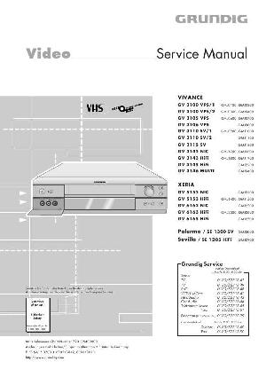 Service manual Grundig GV-5152NIC, GV-5153HIFI, GV-6162NIC, GV-6163HIFI, GV-6165HIFI ― Manual-Shop.ru
