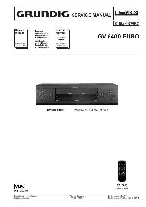 Сервисная инструкция Grundig GV-6400EURO ― Manual-Shop.ru