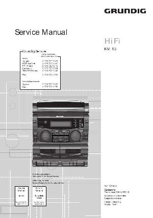 Сервисная инструкция Grundig KM-13 ― Manual-Shop.ru