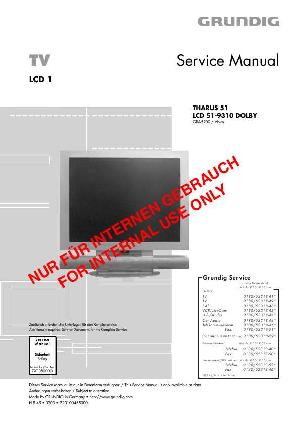 Сервисная инструкция GRUNDIG LCD51-9310DOLBY THARUS-51 ― Manual-Shop.ru