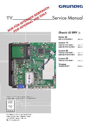 Сервисная инструкция GRUNDIG LXW49-7741DVB-T LENARO-19 ― Manual-Shop.ru