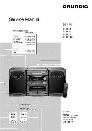 Сервисная инструкция Grundig M18C, 28C, 38C, 48DC ― Manual-Shop.ru