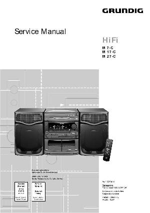 Сервисная инструкция Grundig M7C, M17C, M27C ― Manual-Shop.ru