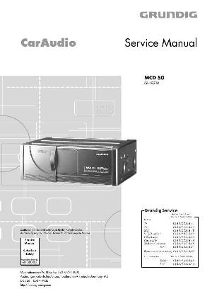 Сервисная инструкция Grundig MCD50 ― Manual-Shop.ru