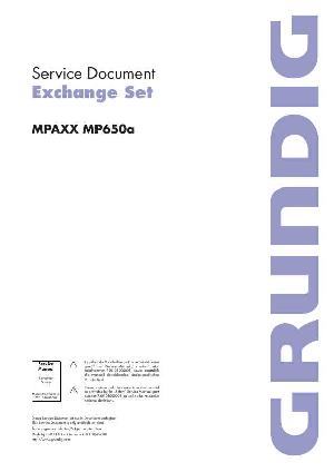 Service manual Grundig MPAXX-MP650A ― Manual-Shop.ru