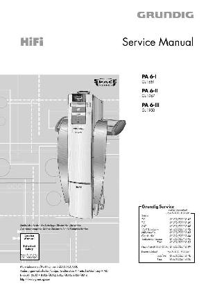 Сервисная инструкция Grundig PA6-I, PA6-II, PA6-III ― Manual-Shop.ru