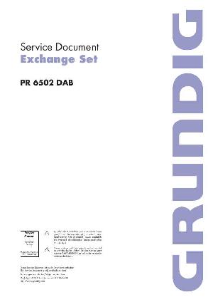 Сервисная инструкция Grundig PR-6502DAB ― Manual-Shop.ru