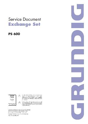 Сервисная инструкция Grundig PS-600 ― Manual-Shop.ru