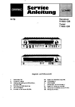 Сервисная инструкция Grundig R1000, T1000 ― Manual-Shop.ru