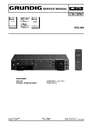 Service manual Grundig RCD-400 ― Manual-Shop.ru