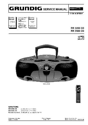 Сервисная инструкция Grundig RR-3200CD, RR-3500CD ― Manual-Shop.ru