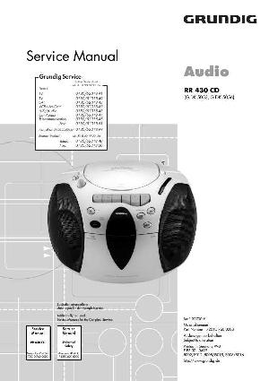Сервисная инструкция Grundig RR-430CD ― Manual-Shop.ru