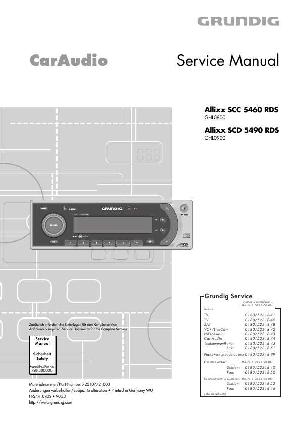 Сервисная инструкция Grundig SCC-5460RDS, SCD-5490RDS ALLIXX ― Manual-Shop.ru