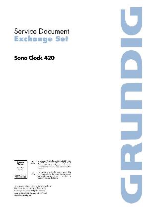 Сервисная инструкция Grundig Sonoclock 420 ― Manual-Shop.ru