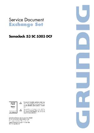 Service manual Grundig Sonoclock 53, SC-5303DCF ― Manual-Shop.ru