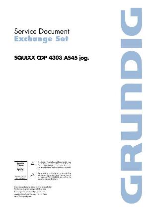 Сервисная инструкция Grundig SQUIXX, CDP-4303, AS45JOG ― Manual-Shop.ru