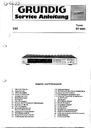 Service manual Grundig ST-6500 ― Manual-Shop.ru