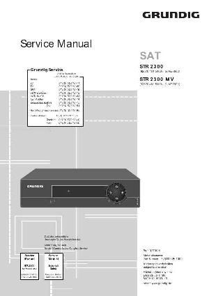 Сервисная инструкция Grundig STR2300 ― Manual-Shop.ru