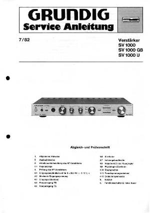 Service manual Grundig SV-1000 ― Manual-Shop.ru