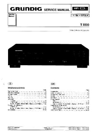 Сервисная инструкция Grundig T5500 ― Manual-Shop.ru