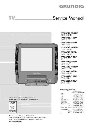 Сервисная инструкция Grundig TVR-3735, TVR-3740, TVR-5540 ― Manual-Shop.ru