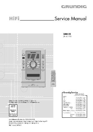 Сервисная инструкция Grundig UMS-25 ― Manual-Shop.ru