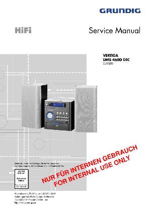 Сервисная инструкция Grundig UMS-4600DEC ― Manual-Shop.ru