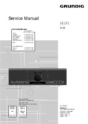 Сервисная инструкция Grundig V23 ― Manual-Shop.ru