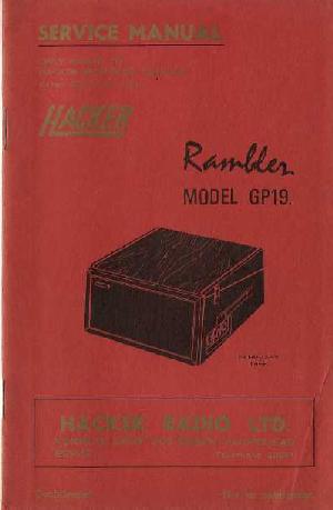 Сервисная инструкция HACKER GP19 RAMBLER ― Manual-Shop.ru