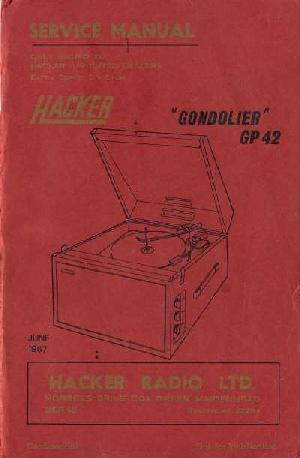 Service manual HACKER GP42 GONDOLIER ― Manual-Shop.ru
