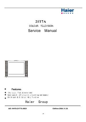 Сервисная инструкция Haier 21T7A ― Manual-Shop.ru