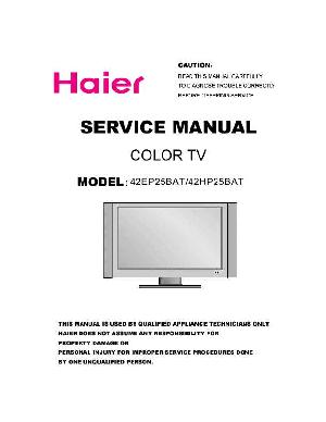 Service manual Haier 42EP25BAT, 42HP25BAT ― Manual-Shop.ru