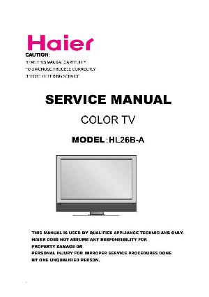 Сервисная инструкция Haier HL26B-A ― Manual-Shop.ru