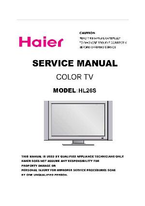 Сервисная инструкция Haier HL26S ― Manual-Shop.ru