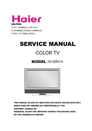 Сервисная инструкция Haier HL32BG-A ― Manual-Shop.ru