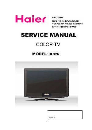Сервисная инструкция Haier HL32R ― Manual-Shop.ru