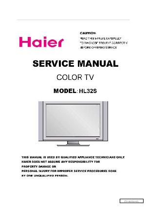 Сервисная инструкция Haier HL32S ― Manual-Shop.ru