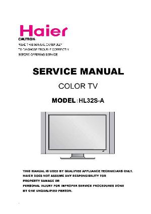 Service manual Haier HL32S-A ― Manual-Shop.ru