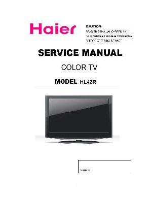 Сервисная инструкция Haier HL42R ― Manual-Shop.ru