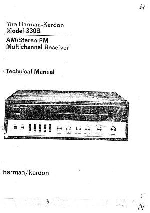 Сервисная инструкция Harman-Kardon 330B ― Manual-Shop.ru